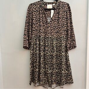 *New* Maeve by Anthropologie Juno Leopard Print Dress, Size XS